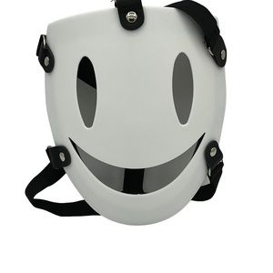High-Rise Invasion White Smiley Face Mask Anime Cosplay Halloween Costume NWOT